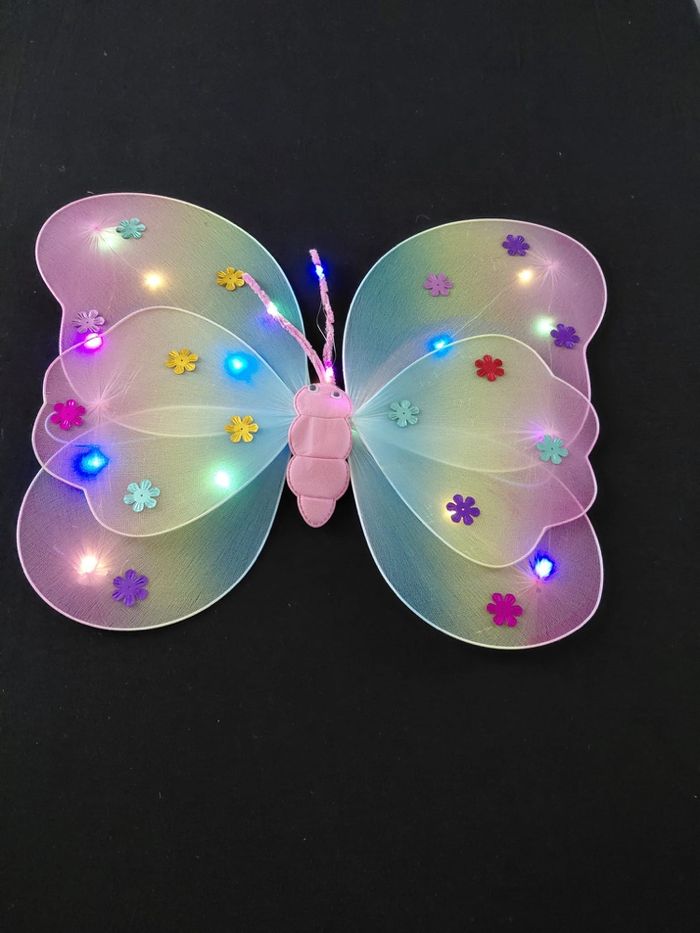 Déguisement papillon multicolores LED 3-6ans - photo numéro 4