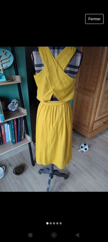 Robe de soirée taille s Zara jaune