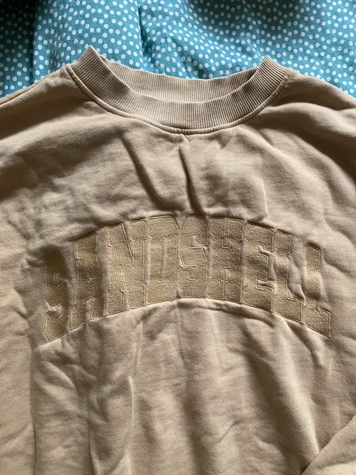 Sweat beige « Sandshell » Kiabi - photo numéro 5