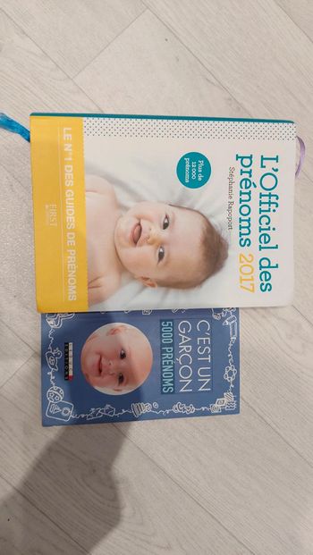 Lot 2 livres des prénoms