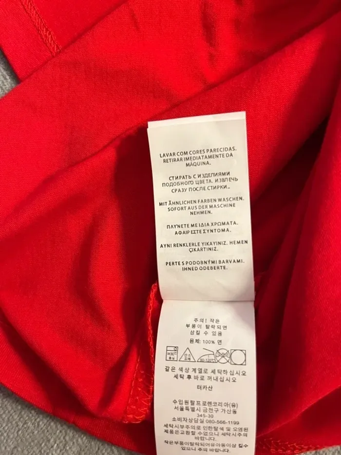 T-shirt Ralph Lauren Crewneck Embroidered Red Navy Poney – Taille L - photo numéro 7