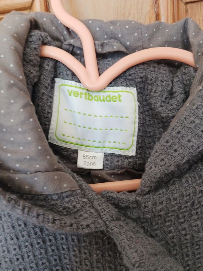 Manteau de laine fille 2 ans vertbaudet - photo numéro 3