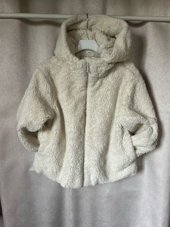 Blouson à capuche fourrure Ecru 7-8 ans Tex