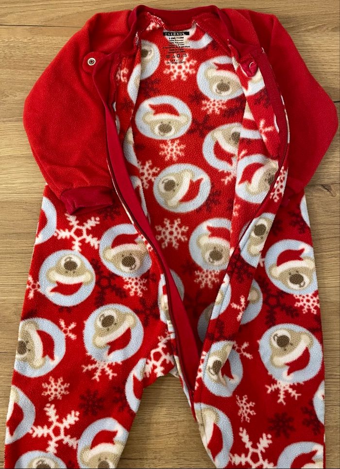 Pyjama à Motifs George fille garçon taille 12 mois pour les fêtes - photo numéro 5