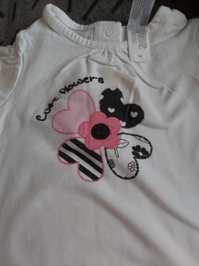 Tshirt taille 74cm 9 mois c&a - photo numéro 2