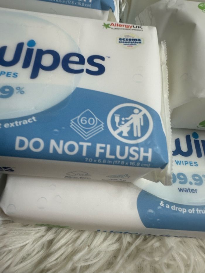 Lot de 12 paquets de lingettes Waterwipes