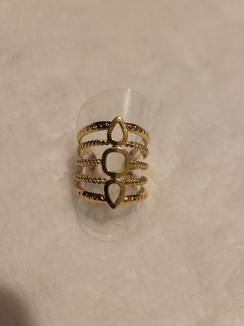 Bague en acier inoxydable, neuf, Ajustable 