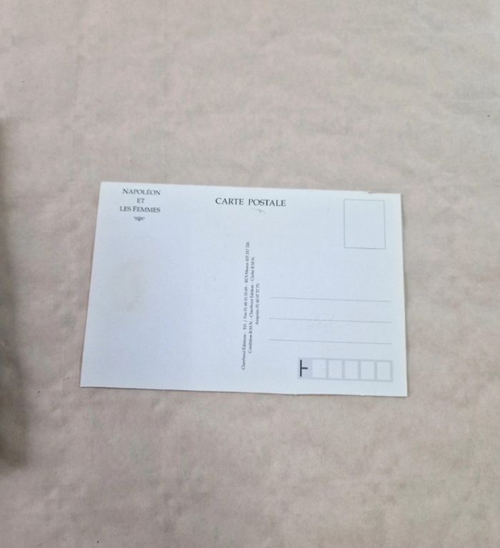 Carte postale RMN Napoléon et les Femmes Citations 1er Empire avec cadre - photo numéro 3