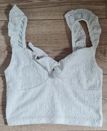 T. 36 (S) - Joli Crop Top blanc