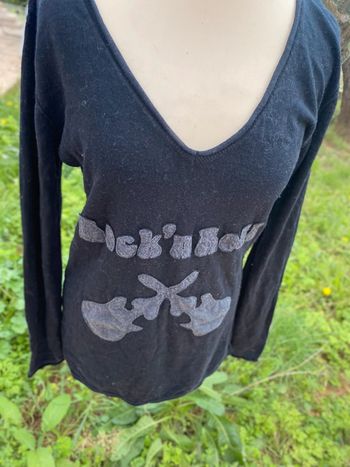 pull noir, Étam taille m ou 38