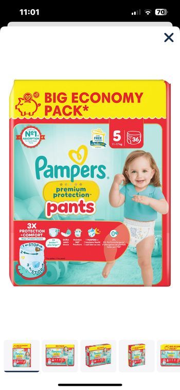 3 paquet Pampers pants t5