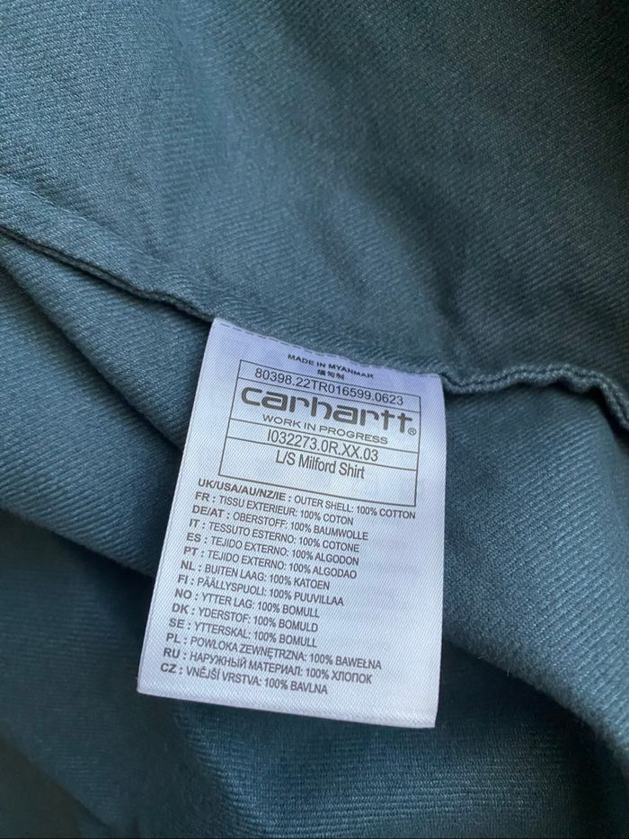 Carhartt L/S Milford Shirt taille S - photo numéro 4