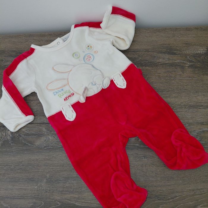 Absorba- pyjama coton velours 12 mois