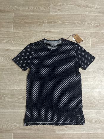 T-shirt à pois bleu marine Teddy Smith M