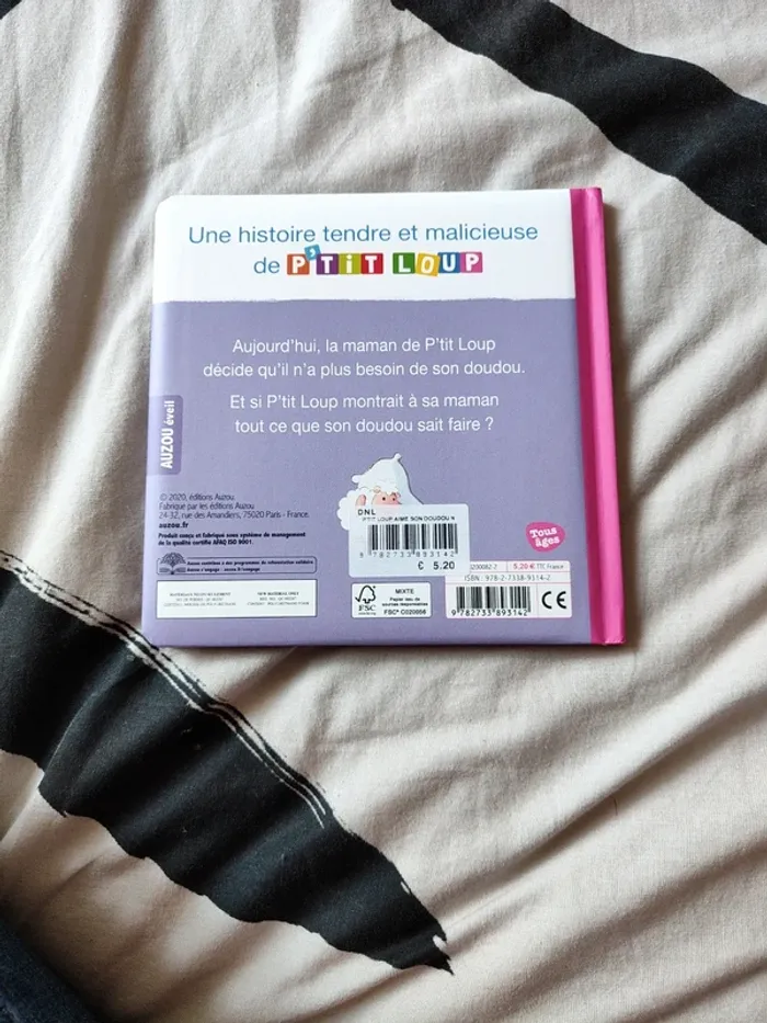 Livre P'tit loup aime son doudou - photo numéro 2
