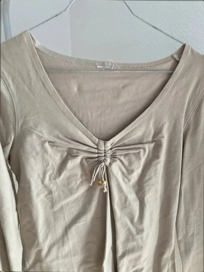 Top beige crème - photo numéro 2