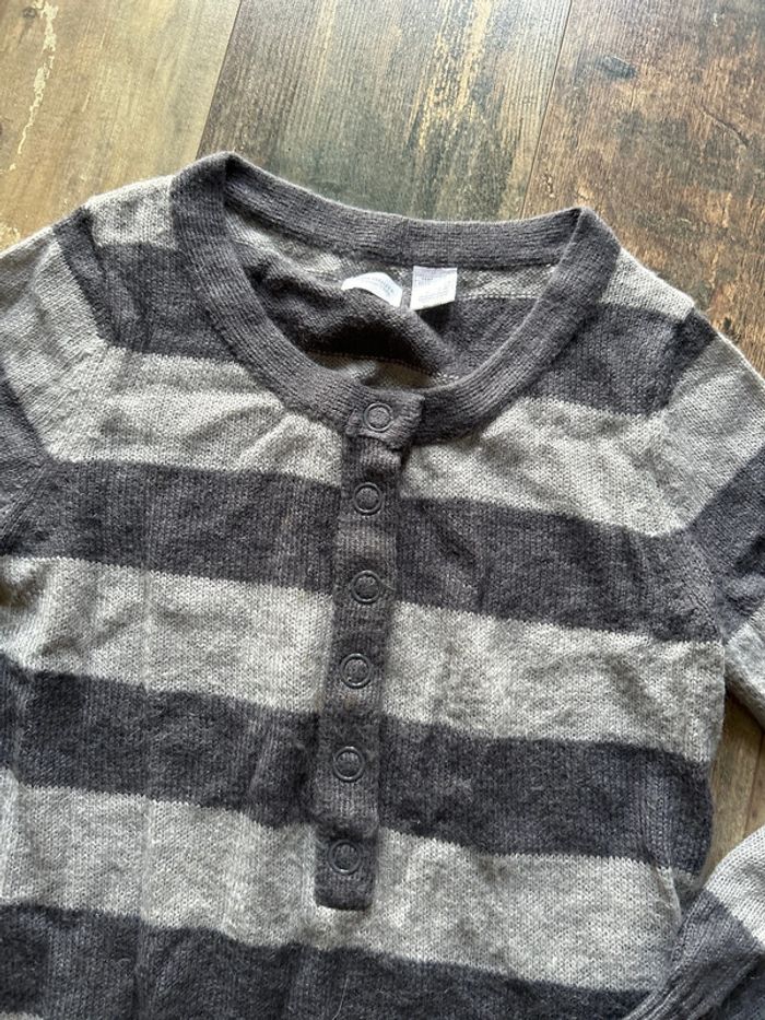 Pull rayé tout doux 20% mohair
