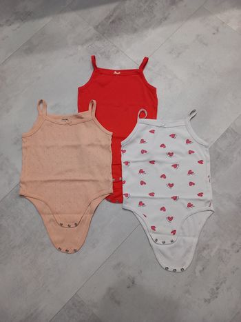 Lot de 3 bodies fille 36 mois