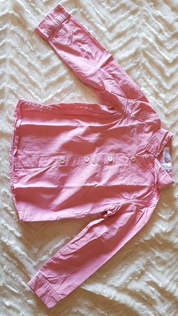 Chemise a manche longue rose