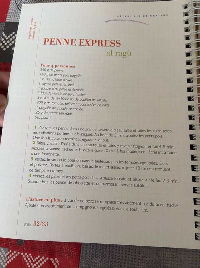~ carnet de cuisine ~ pâtes, riz et gratins - photo numéro 3