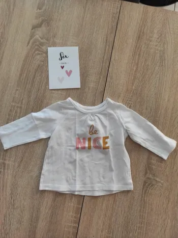 Tee shirt manches longues 6 mois