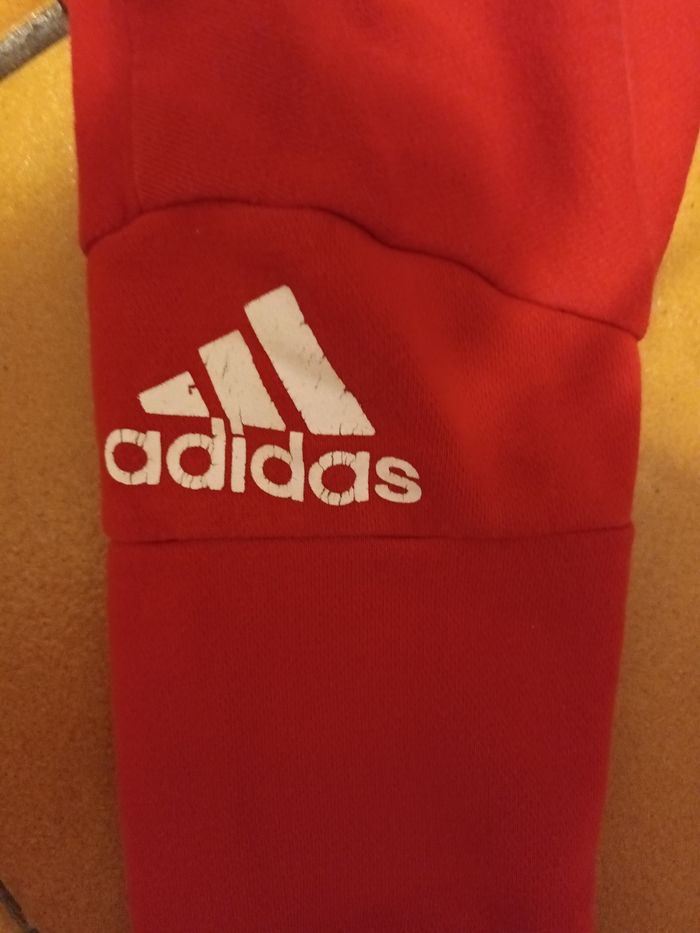 Pull sweat Adidas rouge 9 12 mois - photo numéro 2