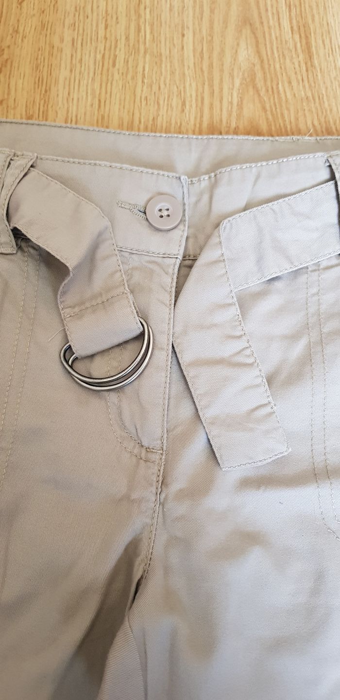 Pantacourt beige 100% coton - Kiabi (Taille 36/S ) - photo numéro 4