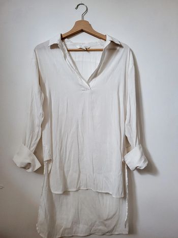 Blouse blanche longue