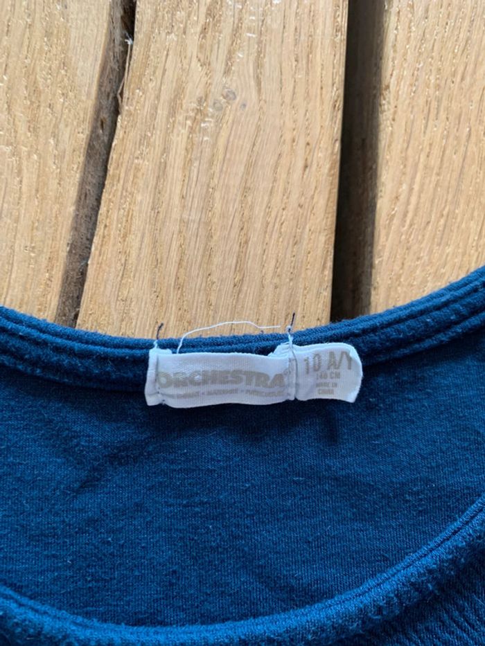 Robe évasée manches courtes marine fille 10 ans Orchestra - photo numéro 3