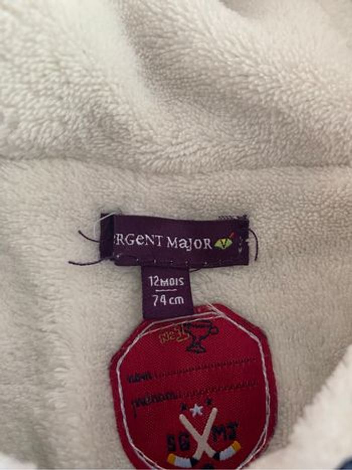 Gilet épais double polaire sergent major 12 mois - photo numéro 4