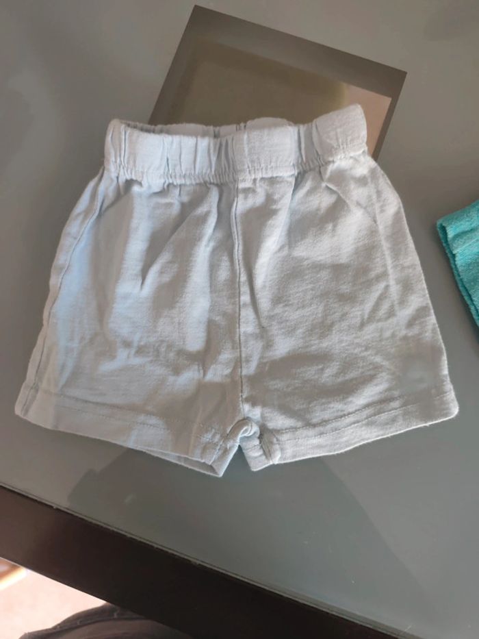 Short 9 mois bleu clair