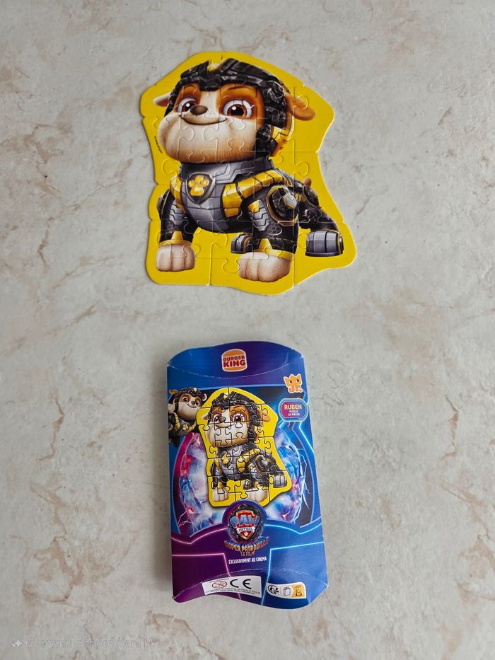 Puzzle 24 pièces complet - Ruben (Pat' Patrouille) de Burger King - photo numéro 2