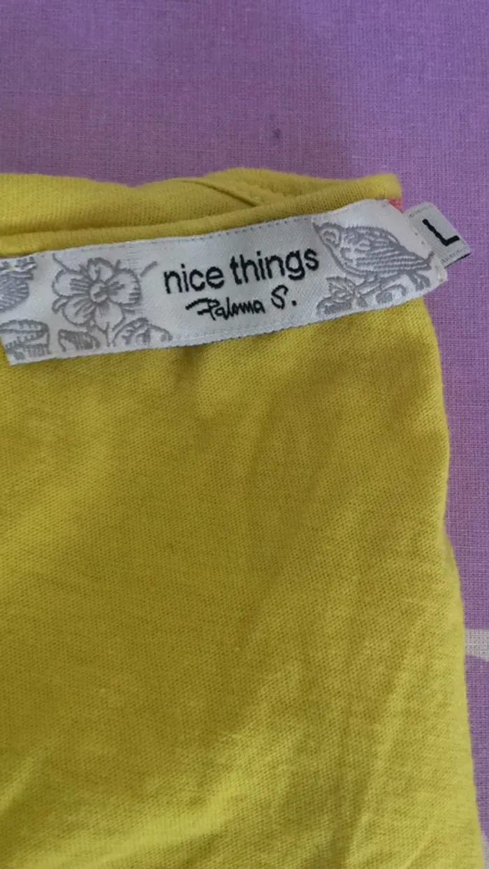 Top été jaune coton Nice Things - photo numéro 3