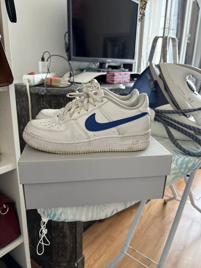 Air force 1 blanc et bleu - photo numéro 2