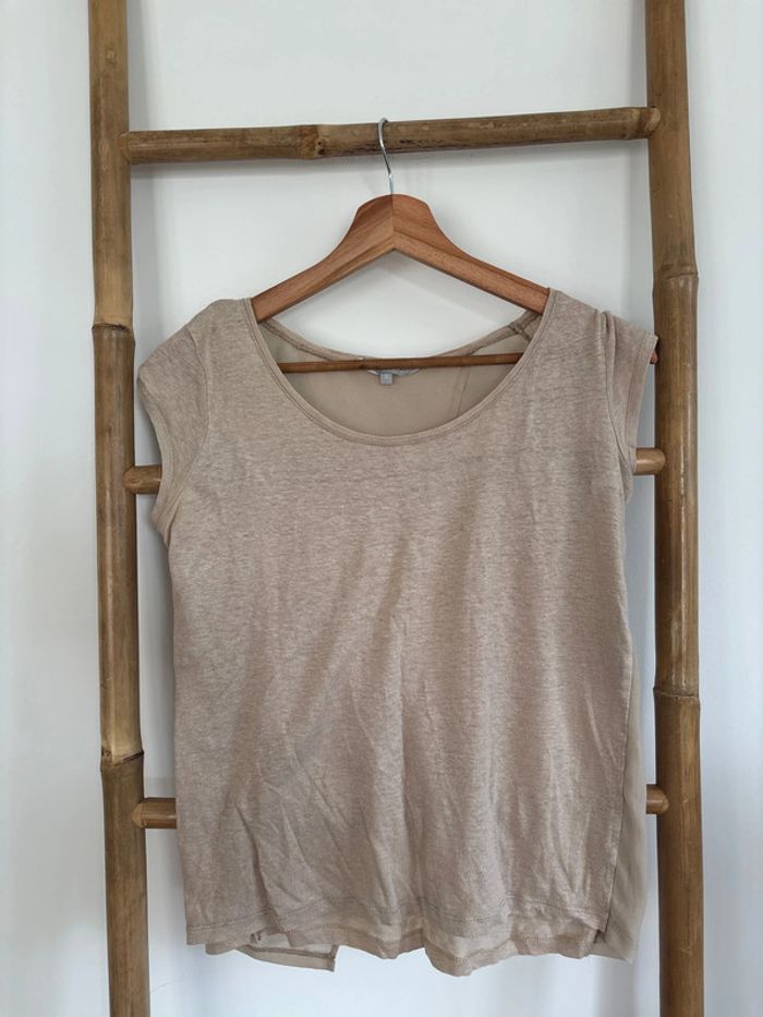 T shirt etam beige atypique