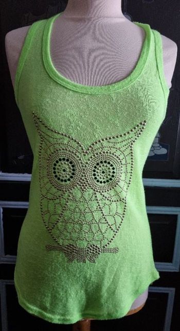 Débardeur vert fluo taille 38-40