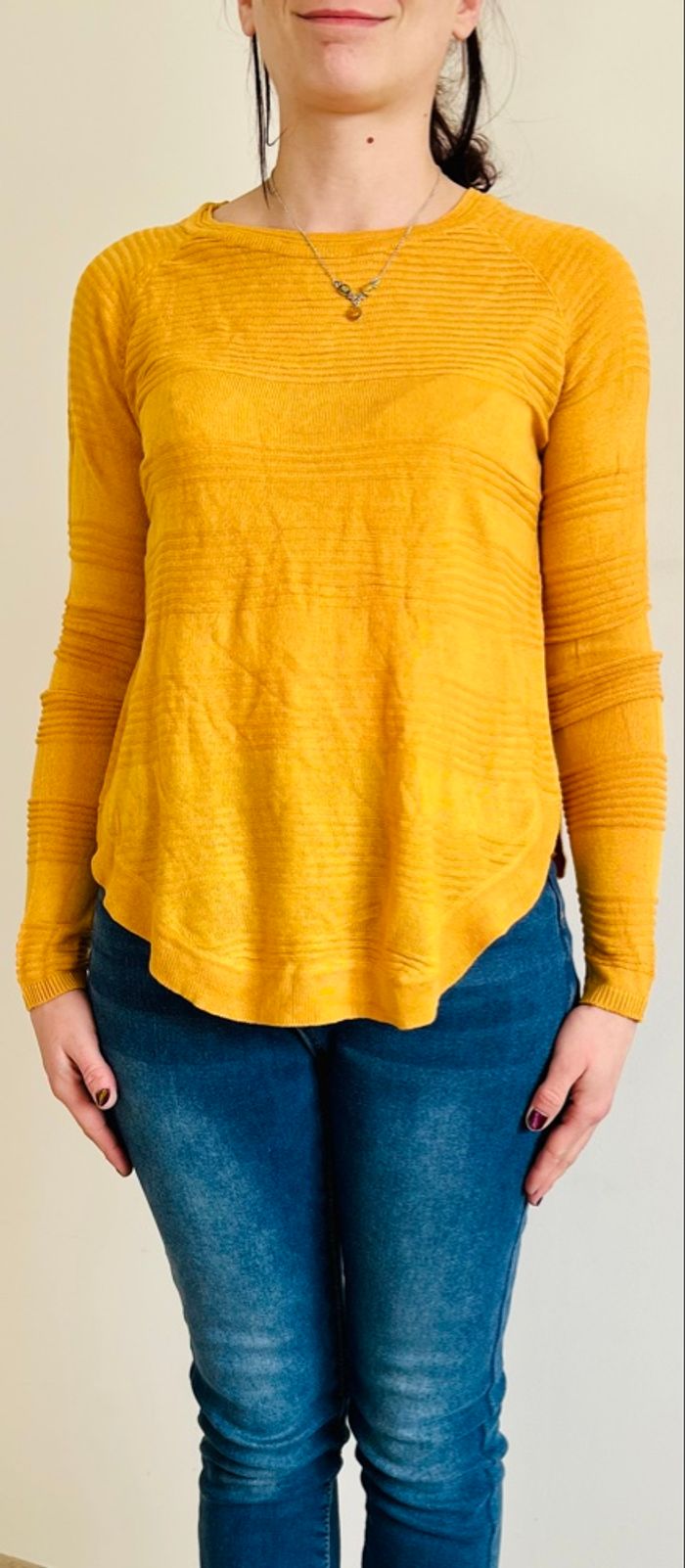 Pull jaune moutarde ONLY – Taille XS – Très bon état