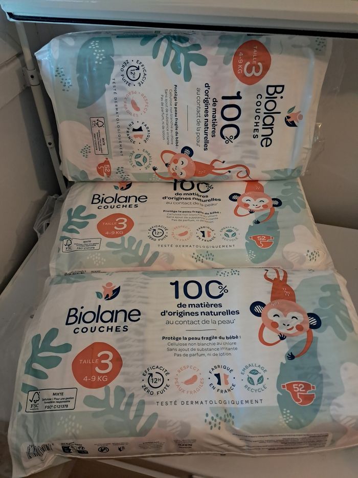 Couche biolane taille 3