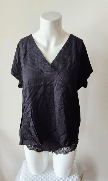 Jolie haut - Tee-shirt Motif léopard noir M