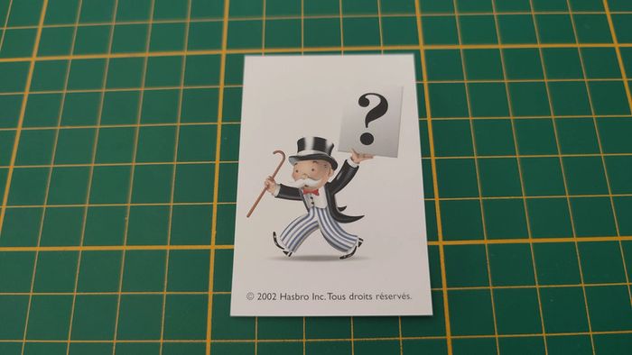 Carte stand gratuit vert pièce détachée jeu de société Monopoly junior à la fête foraine Hasbro #B83 - photo numéro 2