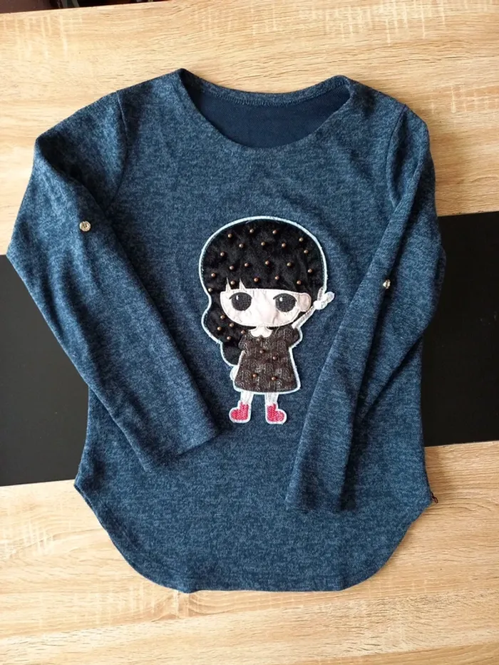 Pull femme bleu T.M - photo numéro 10
