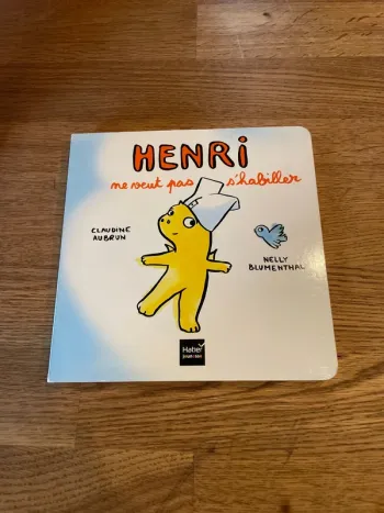 Livre cartonné Henri ne veut pas s’habiller