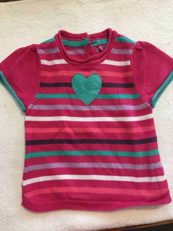 T shirt/ pull manches courtes 12 mois