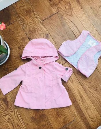 Trench veste manteau Zara fille 6-9 mois 6 9 mi saison