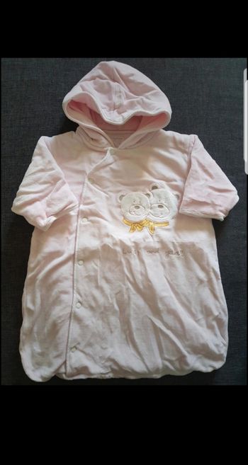 Combinaison à capuche hiver bébé fille 1 mois