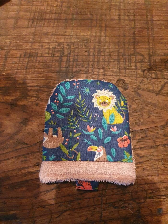 Débarbouillettes safari rose