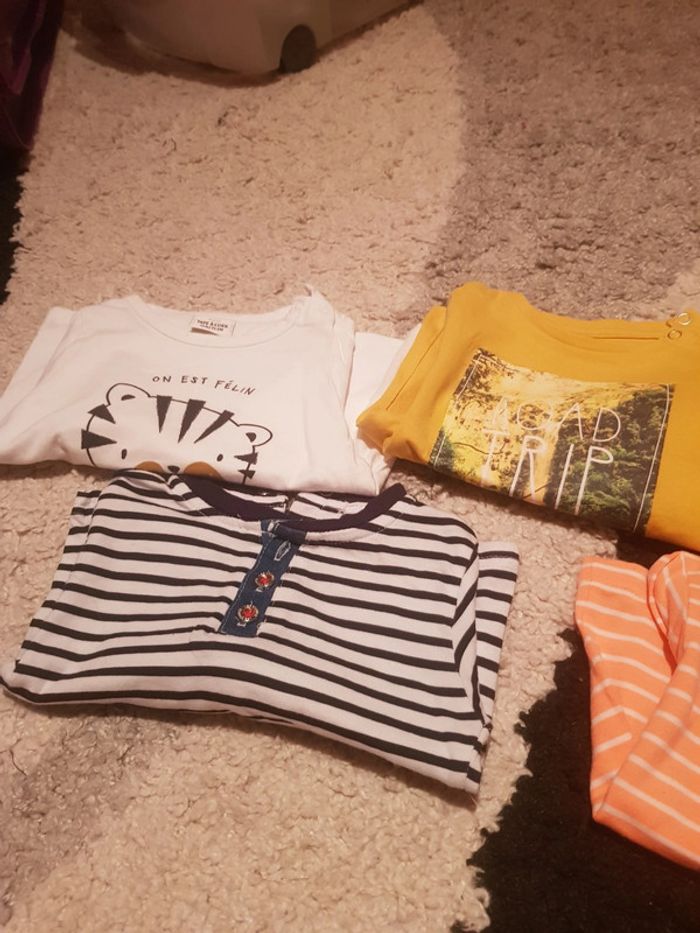 Lot tee-shirts 12 mois - photo numéro 3