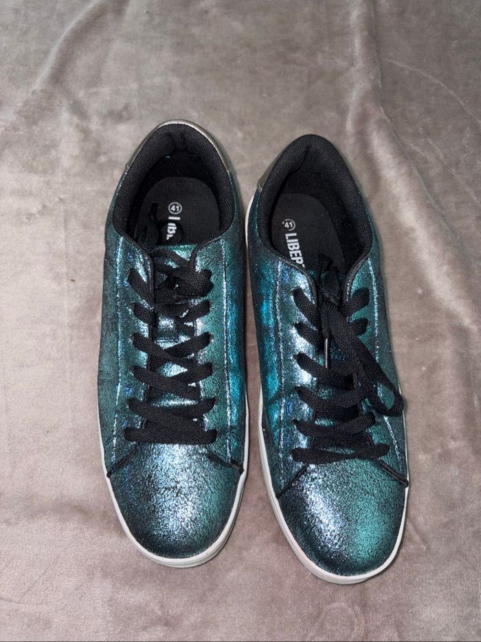 Baskets à paillettes femme taille 41 en bon état. - photo numéro 7