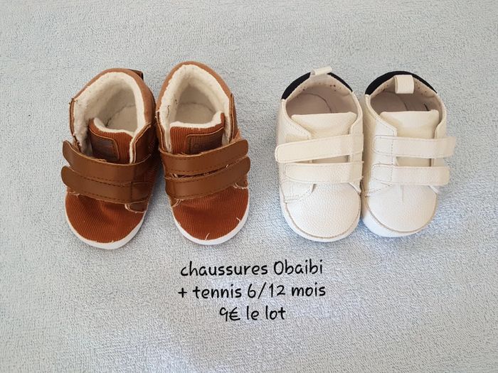 Lot de 2 paires de Chaussures 6 - 12 mois