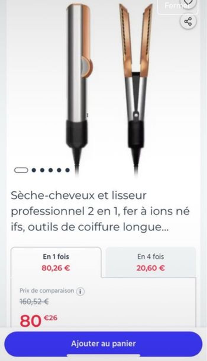 Lisseur séchant air straightener quasi neuf - photo numéro 3